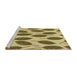 Sideview of Machine Washable Transitional Oak Brown Rug, wshpat993brn