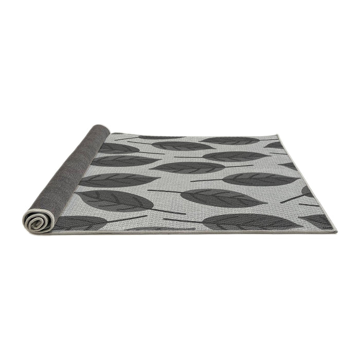Thickness of Patterned Silver Gray Rug, pat993gry