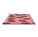 Sideview of Machine Washable Transitional Pastel Pink Rug, wshpat993rd