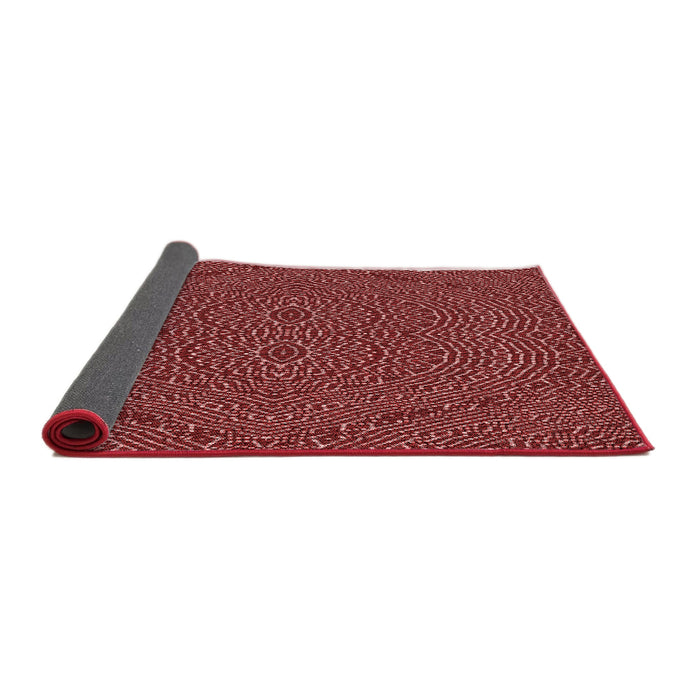Thickness of Patterned Red Rug, pat995rd