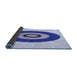 Thickness of Patterned Blue Rug, pat997blu