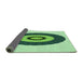 Thickness of Patterned Light Green Rug, pat997grn