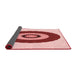 Thickness of Patterned Red Rug, pat997rd