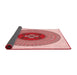 Thickness of Patterned Red Rug, pat998rd