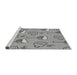 Sideview of Machine Washable Transitional Platinum Gray Rug, wshpat999gry