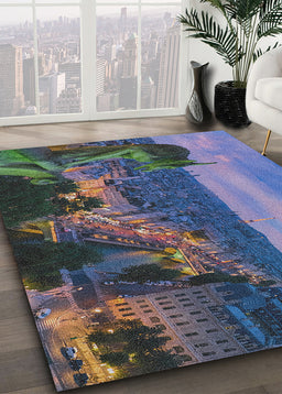 Ahgly Company Indoor Rectangle Sites Notre Dame de Paris Area Rugs, 4' x 6'