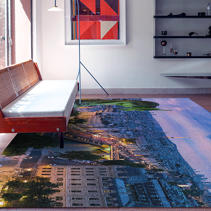 Ahgly Company Indoor Rectangle Sites Notre Dame de Paris Area Rugs, 7' x 9'