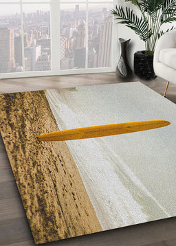 Ahgly Company Indoor Rectangle Sports Surfing Area Rugs, 4' x 6'