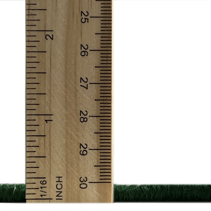 Serging Thickness of Machine Washable Industrial Modern Green Rug, wshurb2682