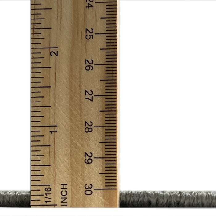 Serging Thickness of Machine Washable Industrial Modern Grey Gray Rug, wshurb2582