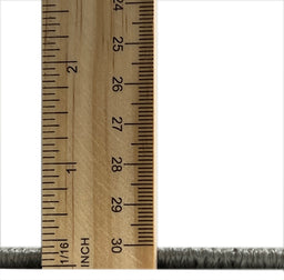 Sideview of Machine Washable Checkered Gray Modern Rug, wshcon1609gry