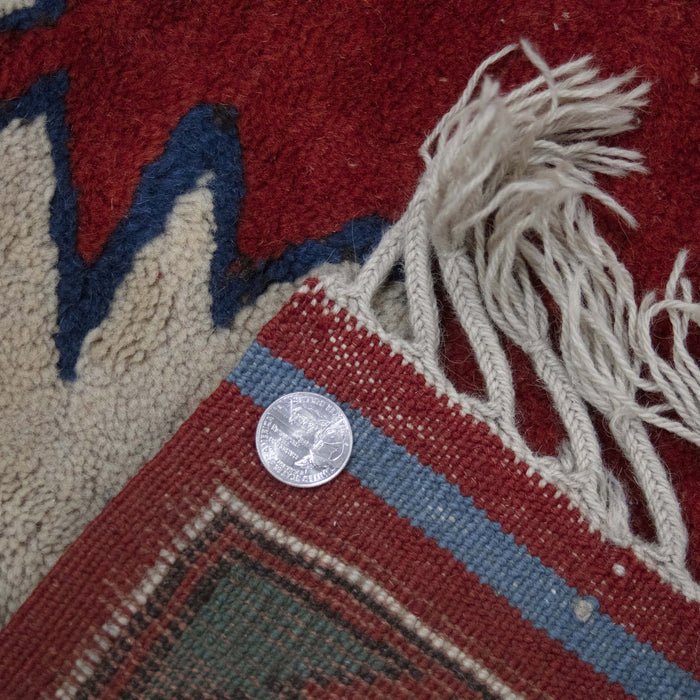 4x6 Turkey Turkish Terracotta Green Wool Rectangular Rug