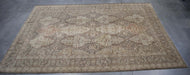 11x17 Pakistan Oushak Brown Ivory Wool Rectangular Rug