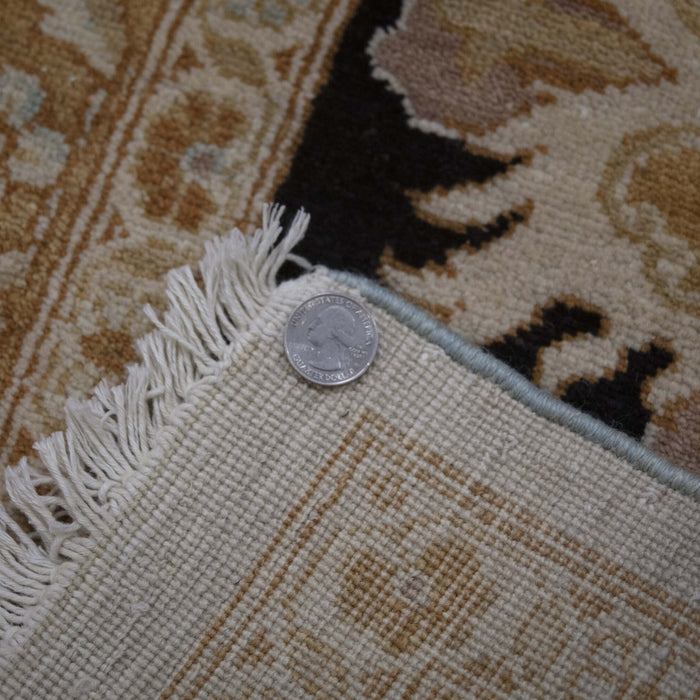 8x10 Pakistan Pak Persian Blue Black Wool Rectangular Rug