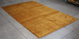 6x9 Pakistan Abstract Modern Contemporary Solid Terracotta Brown Wool Rectangular Rug