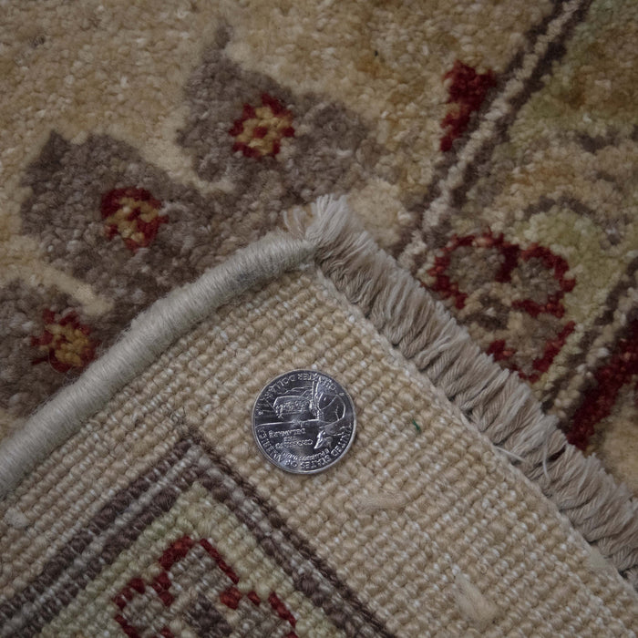 8x10 Pakistan Oushak Ivory Wool Rectangular Rug