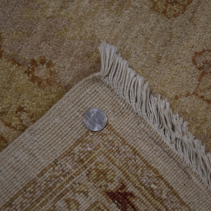 8x10 Pakistan Oushak Ivory Wool Rectangular Rug