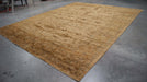 11x15 India Oushak Organic Brown Hemp Rectangular Rug