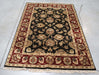 3x5 India Jaipur Black Red Burgundy Wool Rectangular Rug