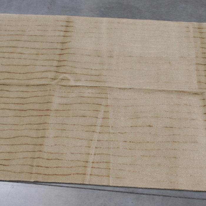 5x8 India Abstract Modern Contemporary Ivory Brown Wool and Silk Rectangular Rug