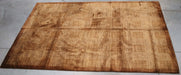 6x9 Pakistan Abstract Modern Contemporary Gradient Solid Brown Wool Rectangular Rug