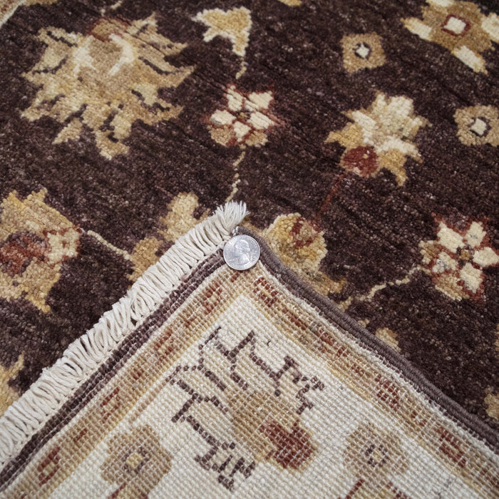 3x4 Pakistan Oushak Brown Ivory Wool Rectangular Rug