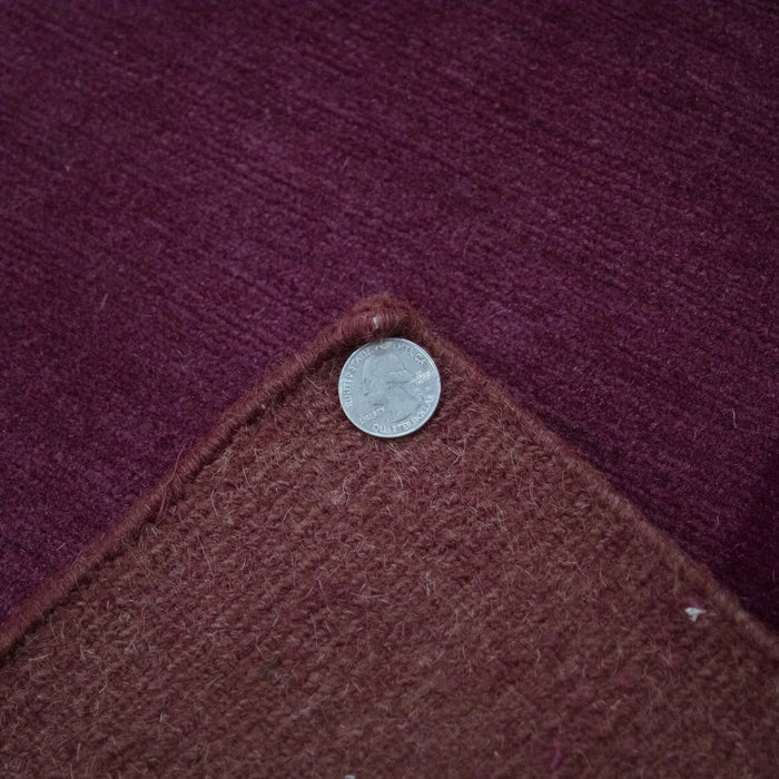 8x10 Nepal Abstract Modern Contemporary Multicolored Red Wool Rectangular Rug