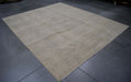 8x10 India Oushak Ivory Wool Rectangular Rug