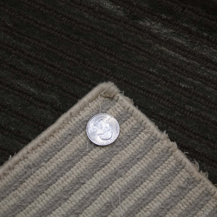 6x8 India Abstract Modern Contemporary Checkered Multicolored Wool Rectangular Rug